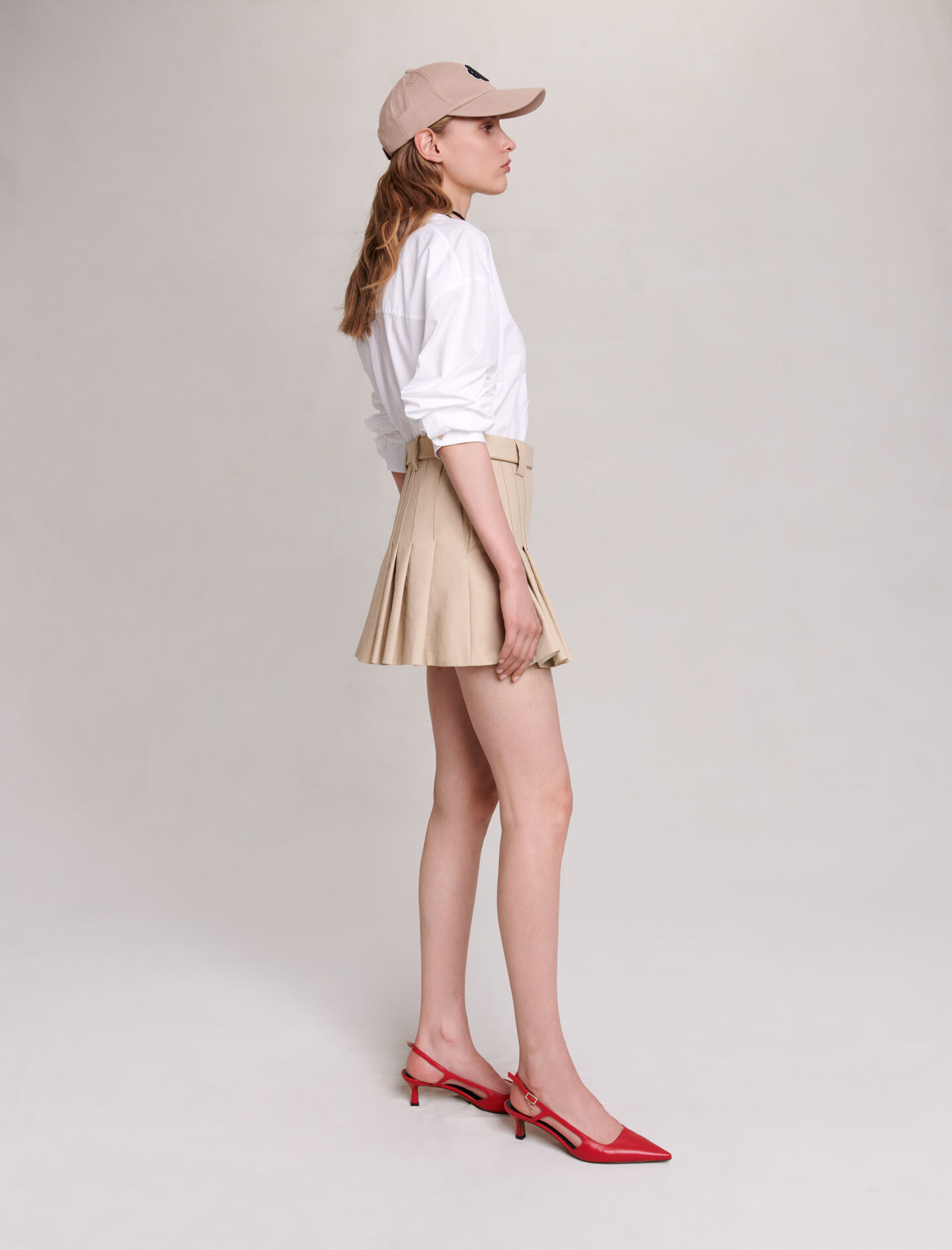 Buy Women Royal Blue Pleated Mini Skirt Online at Sassafras